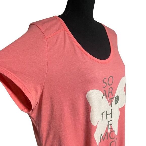 GAP Peach Pink Butterfly Moon Graphic Tee - Picture 3 of 6